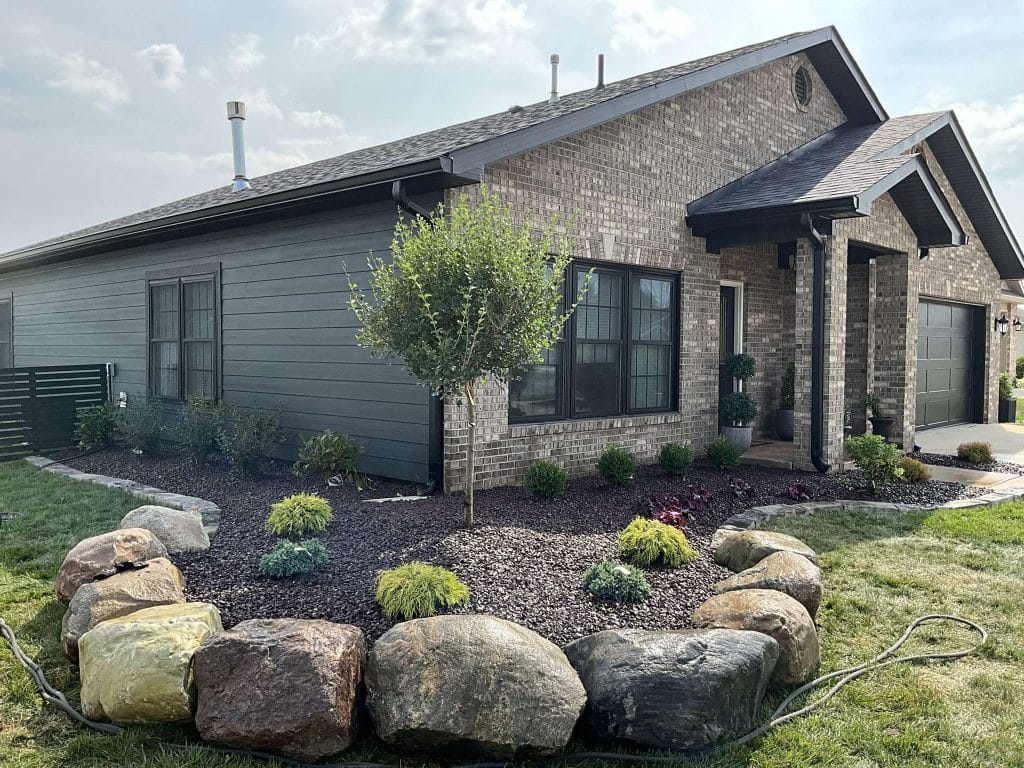 Mulch and Rock